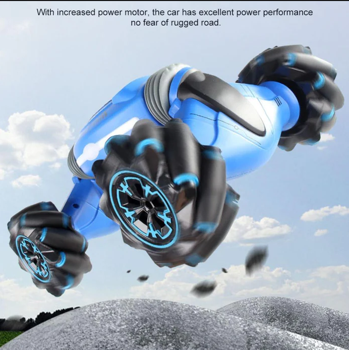 Coche acrobático controlado por gestos-Rotación de 360°