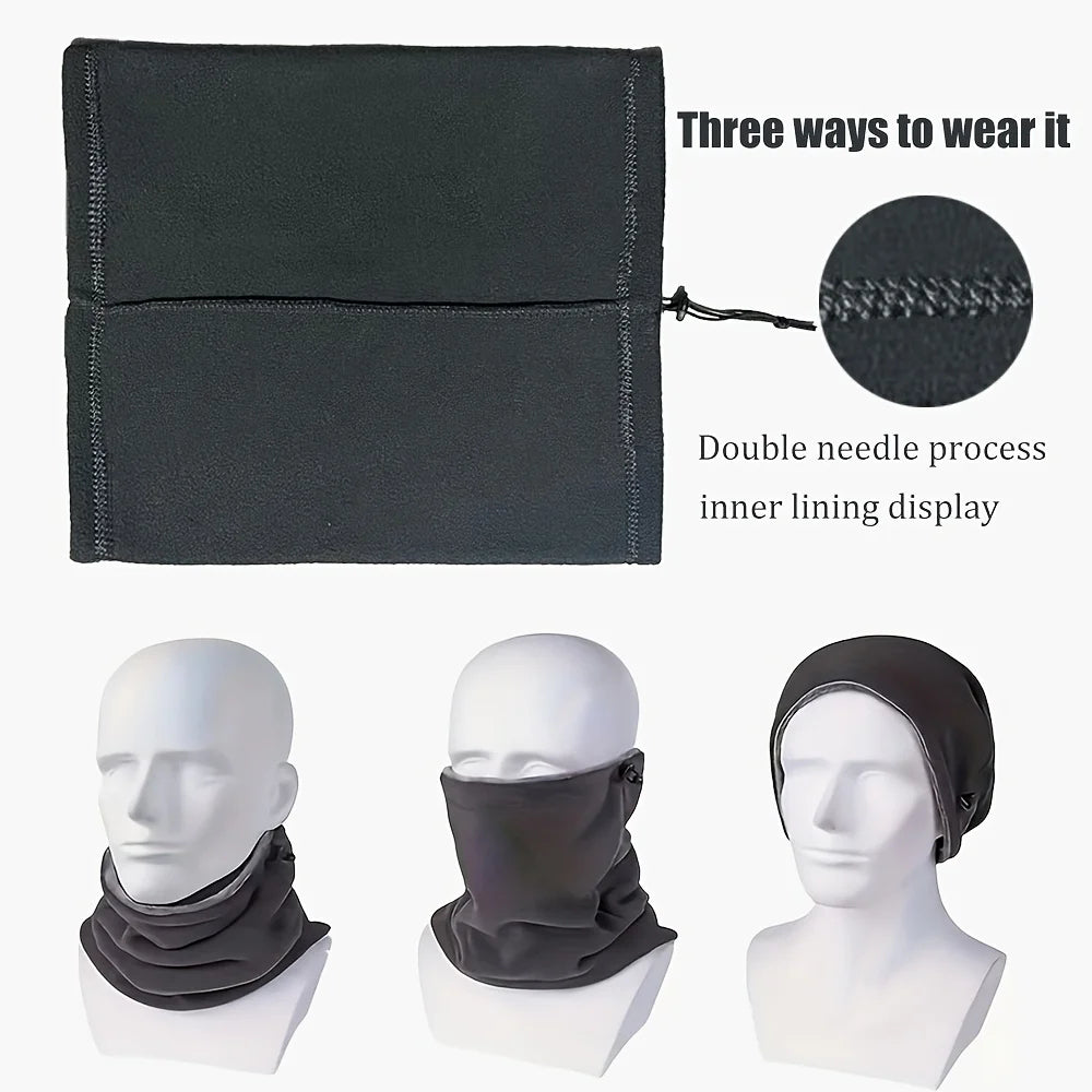 Pasamontañas polar bufanda tubular para cuello
