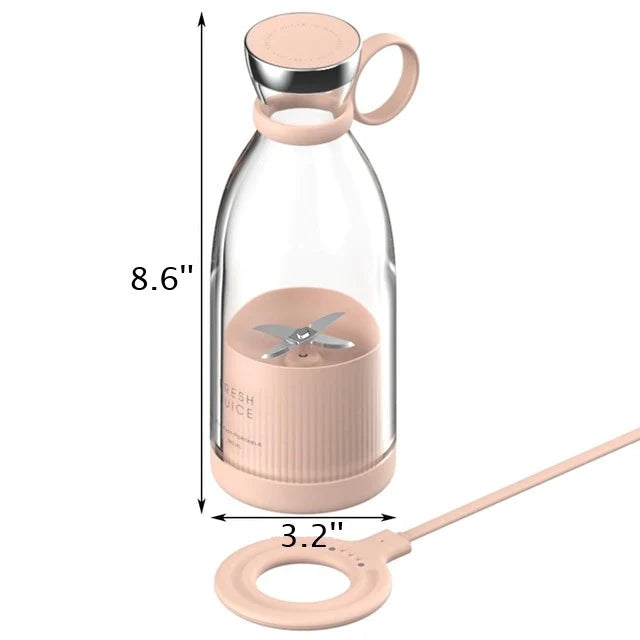 Licuadora portátil de zumo fresco - Mini batidora recargable por USB