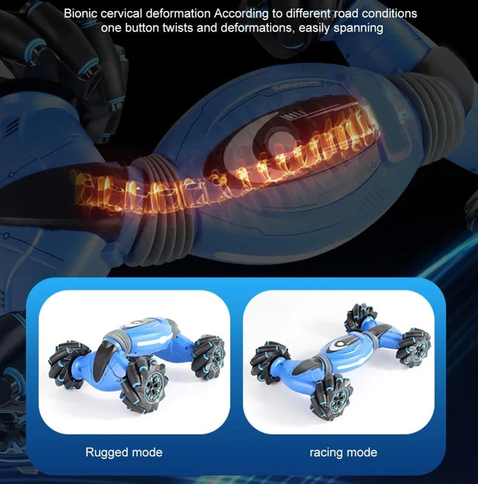 Coche acrobático controlado por gestos-Rotación de 360°