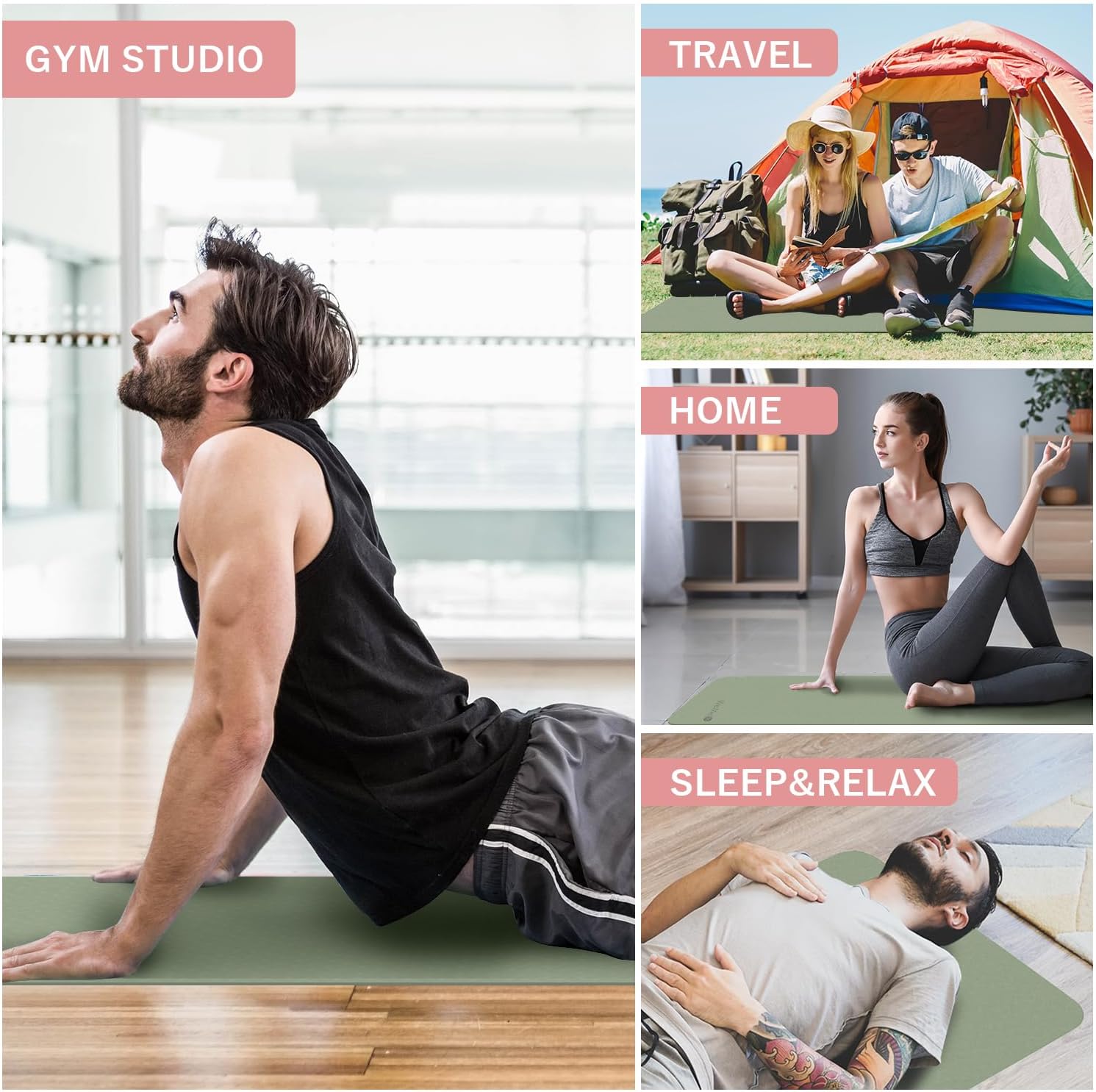 Esterilla de yoga plegable