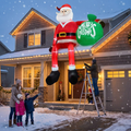 Giant 8FT LED Climbing Santa lifestyle