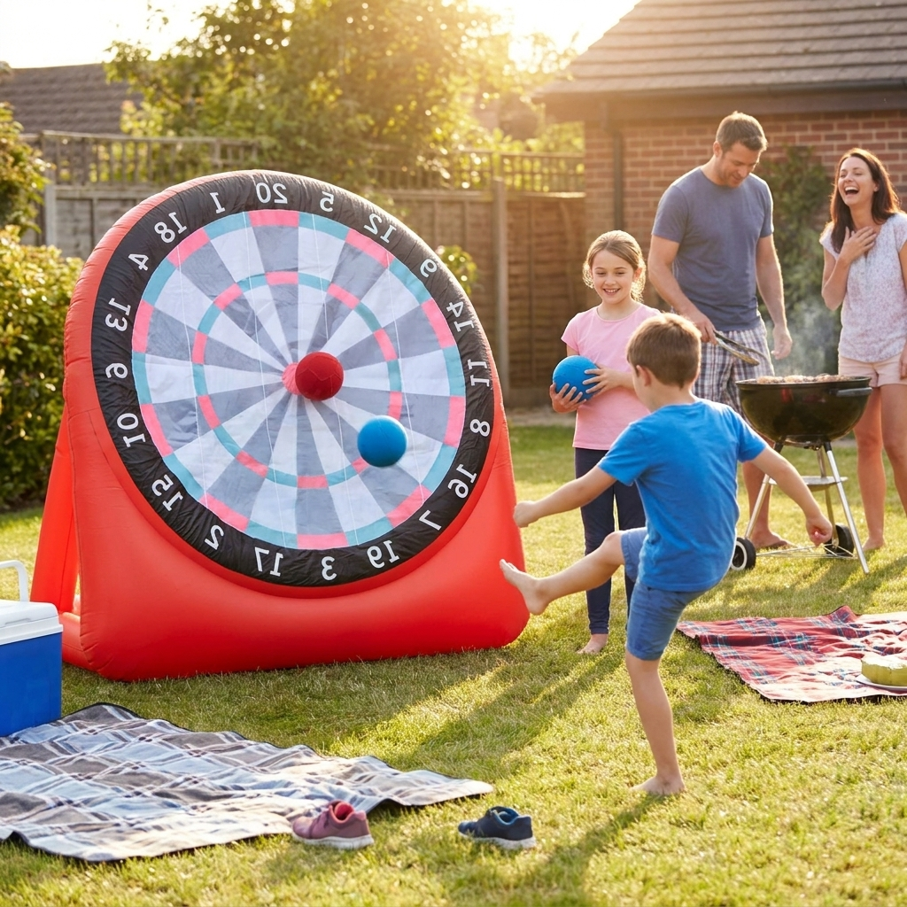 Giant Inflatable Soccer Dartboard lifestyle