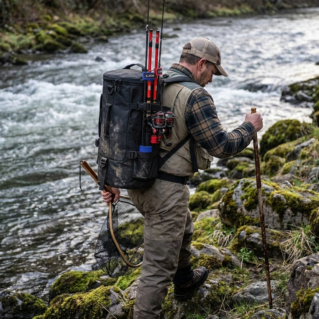Fishing Tackle Backpack lifestyle