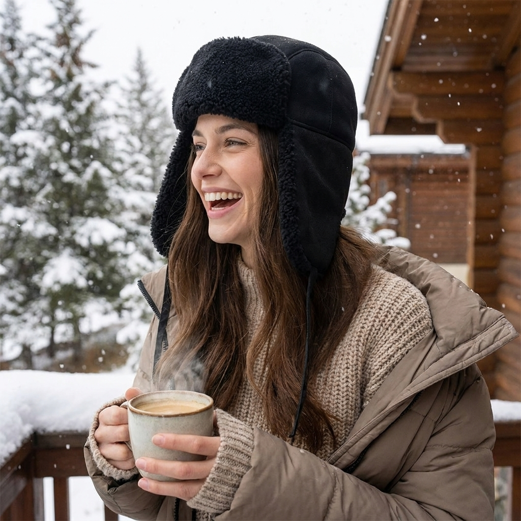 Fleece Trapper Hat lifestyle
