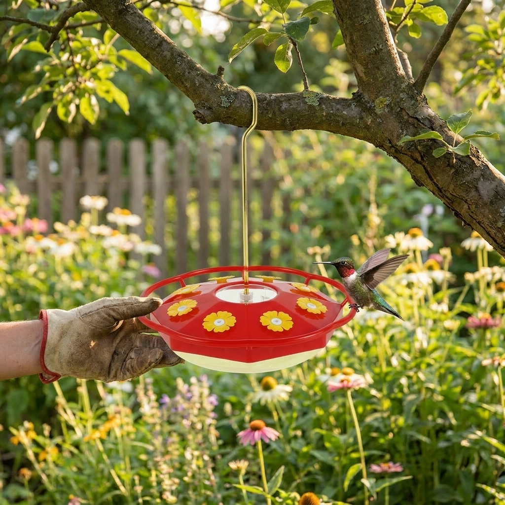 Hummingbird Feeder lifestyle