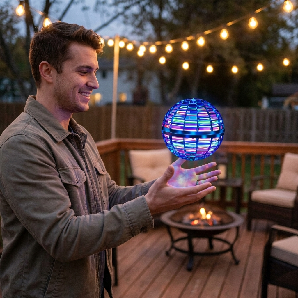Flying Spinner Mini Drone lifestyle