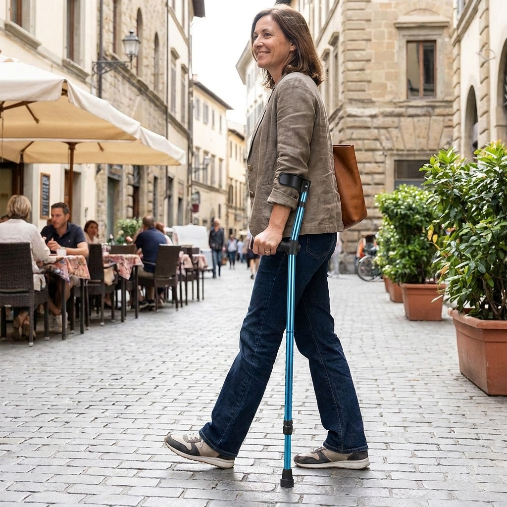 Foldable Adjustable Crutch lifestyle