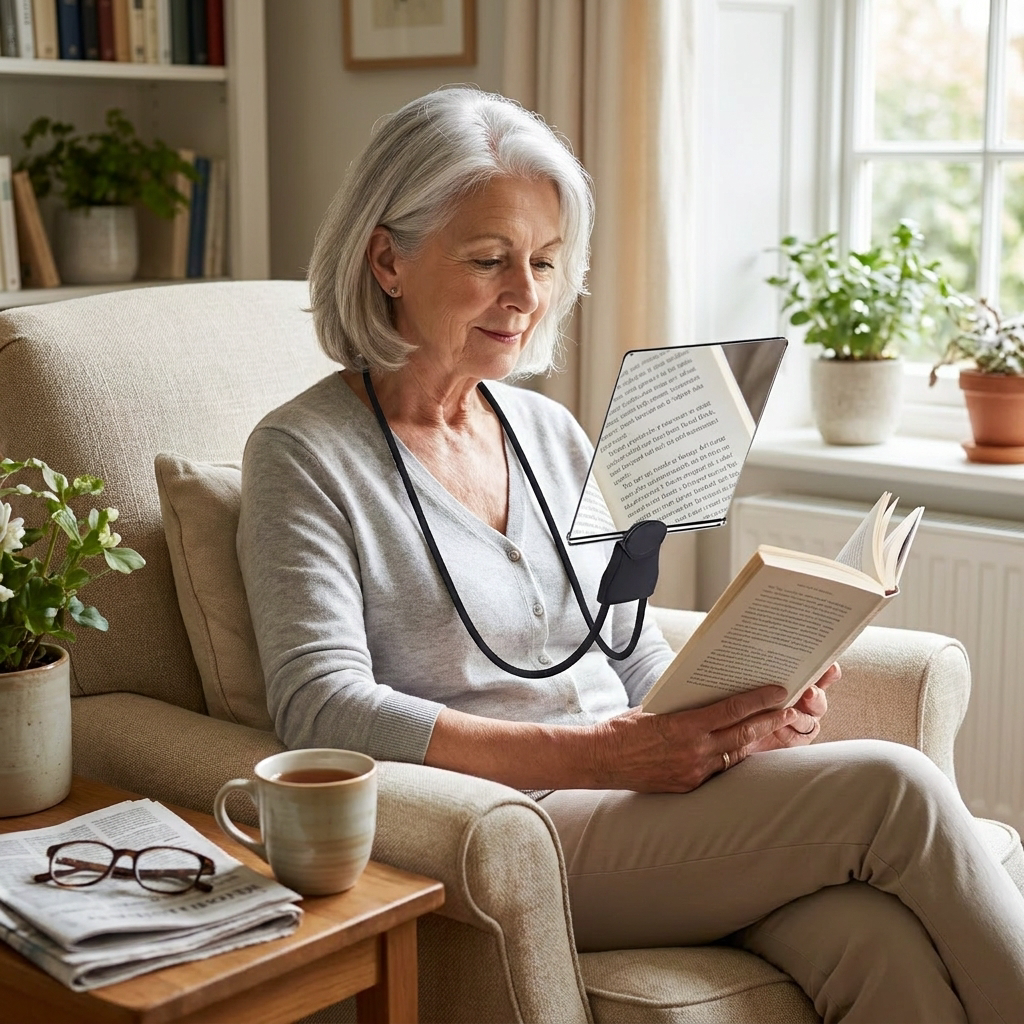 Hands-Free Reading Magnifier Glasses lifestyle