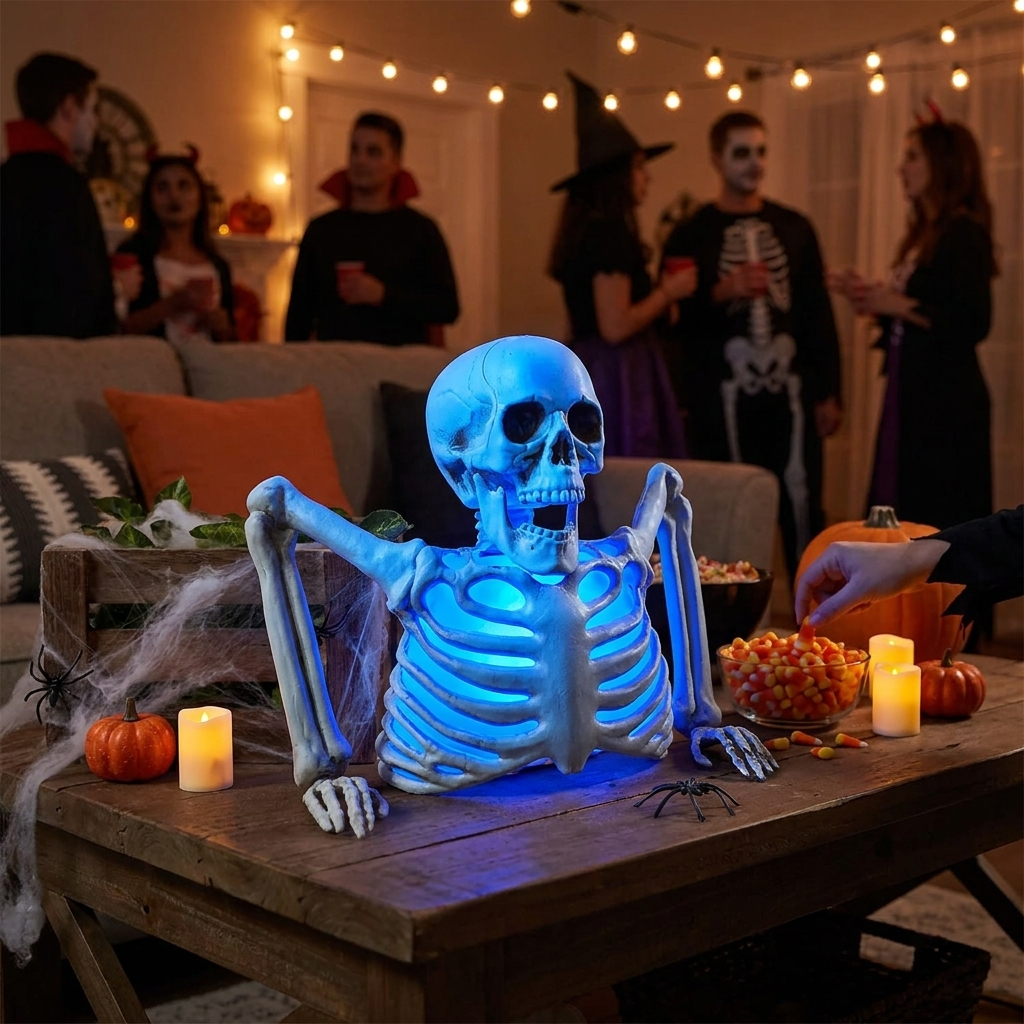 Glowing Skeleton Head lifestyle