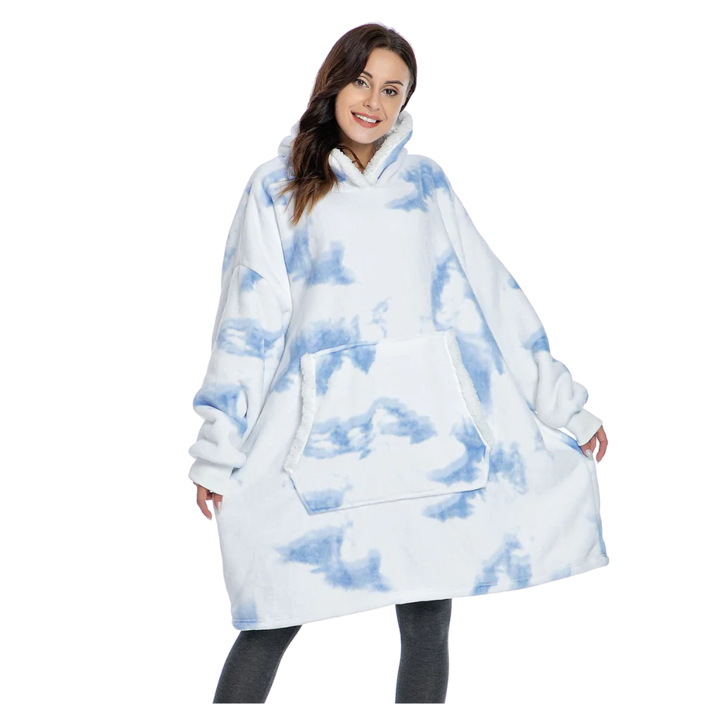Sudadera con capucha y manta cómoda de gran tamaño