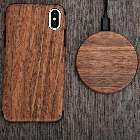 Cargador inalámbrico de carga rápida (madera)